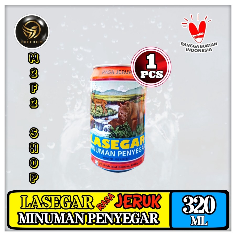 

LASEGAR Minuman Larutan Penyegar Rasa Jeruk Orange Kaleng - 320 ml (Kemasan Satuan)