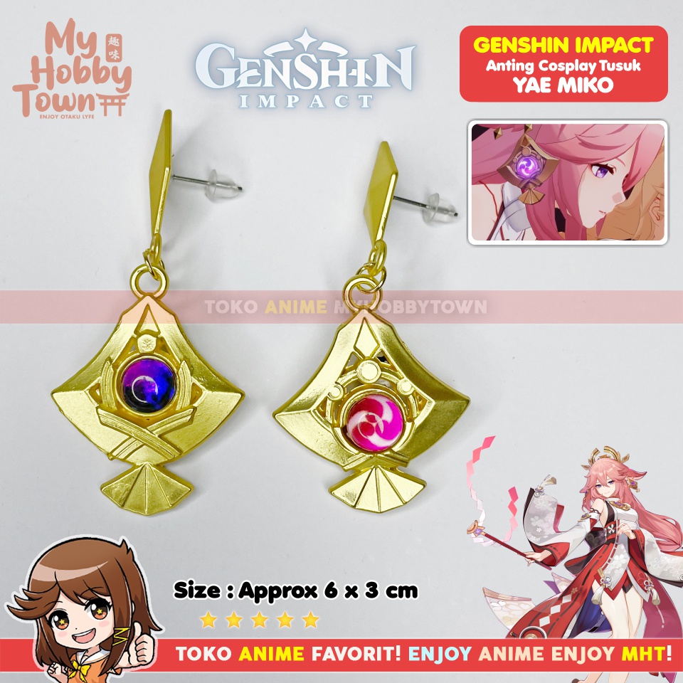 Anting Vision Genshin Impact Inazuma Electro Yae Miko