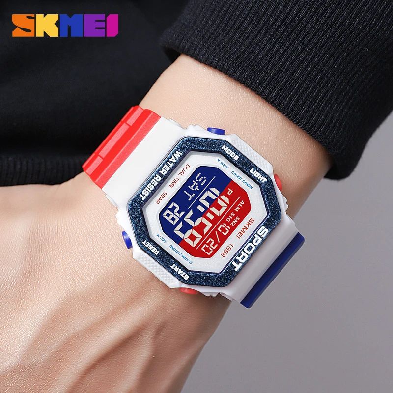 SKMEI 1988 Jam Tangan Pria Digital Sport Anti Air 5 Bar WATCHKITE WKOS