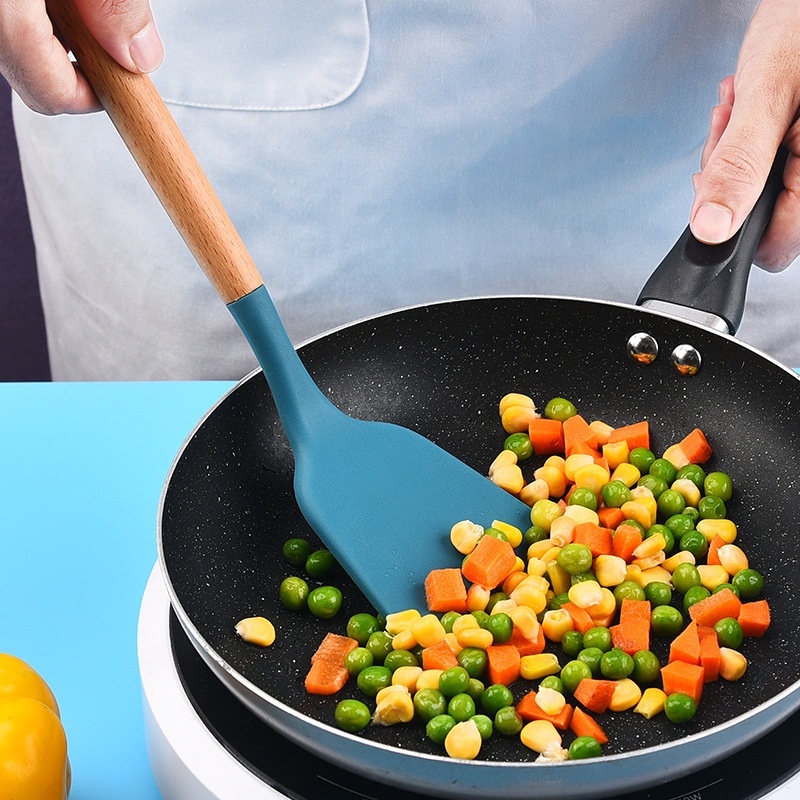 Spatula Silikon Tahan Panas  Sodet Tahan Panas Anti Lengket Masak Dapur