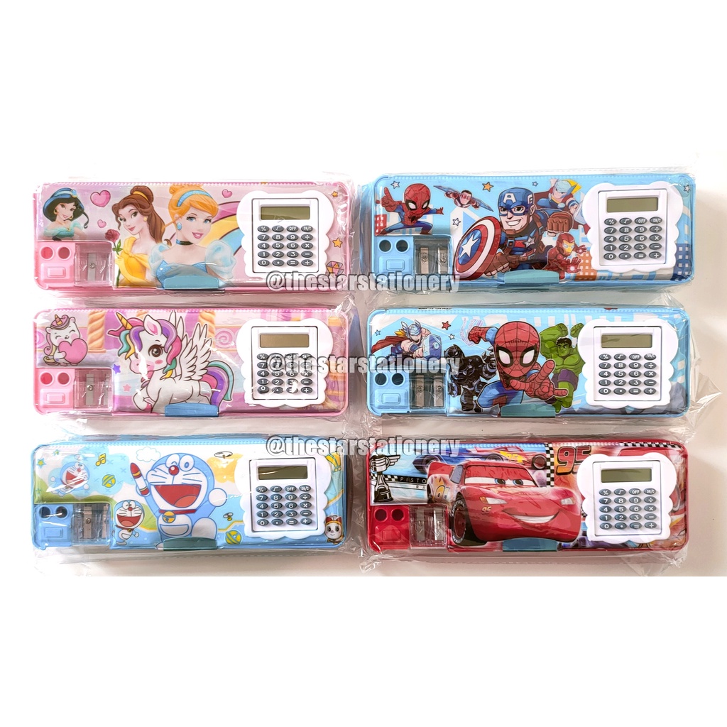 

(1 Biji) Kotak Pensil Magnet Kalkulator FC-6808 / Tempat Pensil Magnet 22*7.6*3.3 Cm