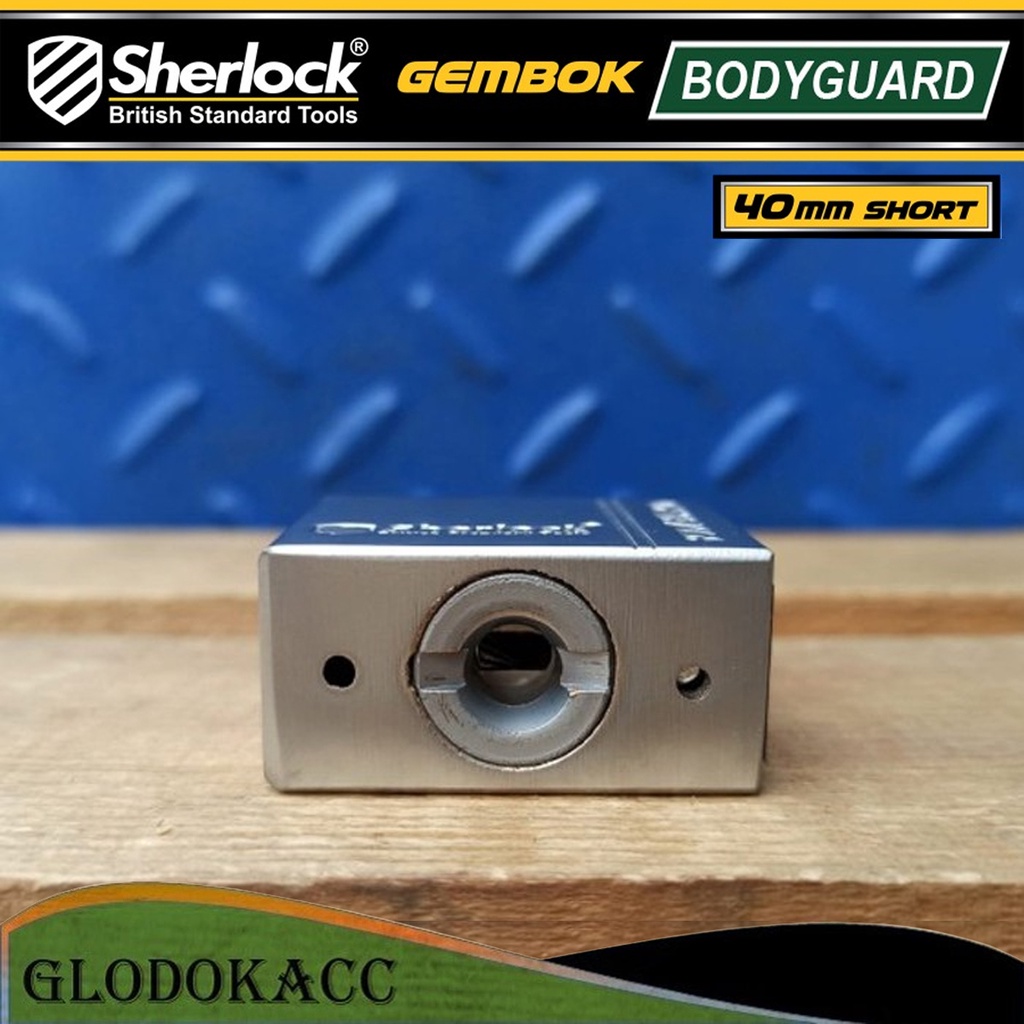 Gembok Original Sherlock Tools BODYGUARD 40 mm Pendek