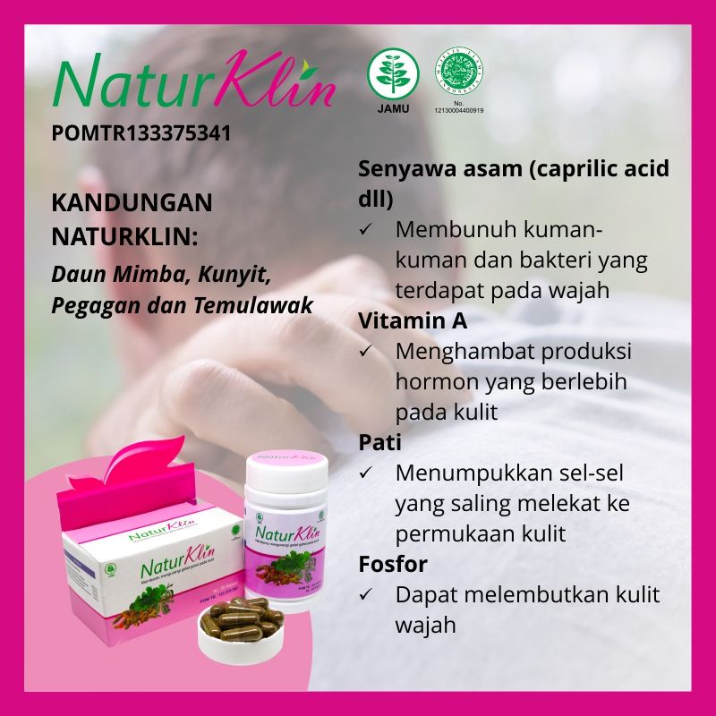 NATURKLIN Naturafit Membantu Mengobati Penyakit Kulit Darah Kotor Jerawat Gatal-Gatal dan Bisul