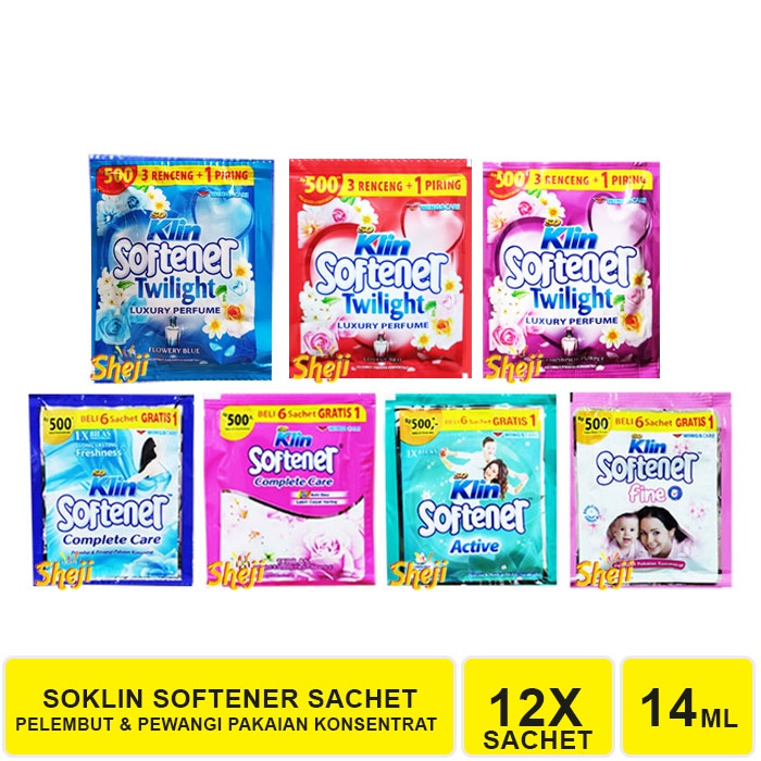 SOKLIN SOFTENER ISI 12 SACHET