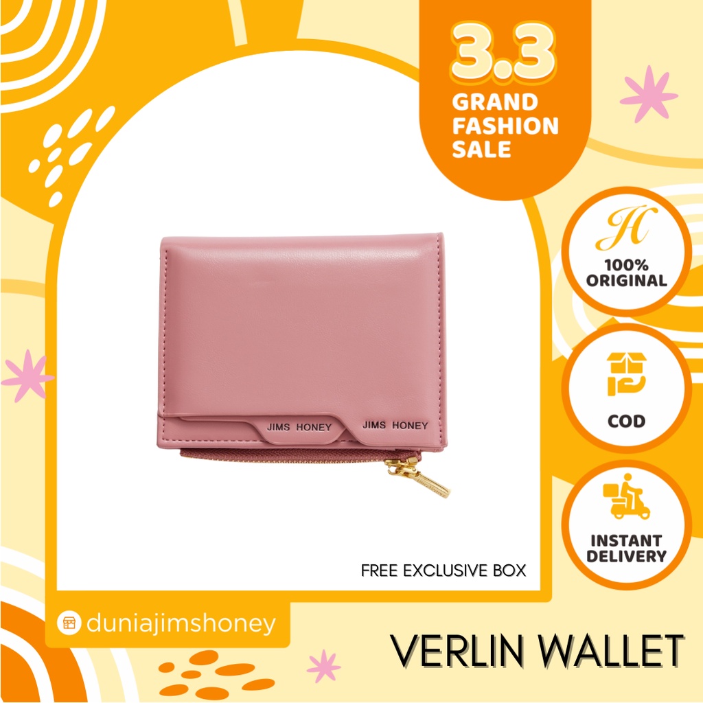 Jims Honey Verlin Wallet Dompet Lipat Wanita Kekinian JH