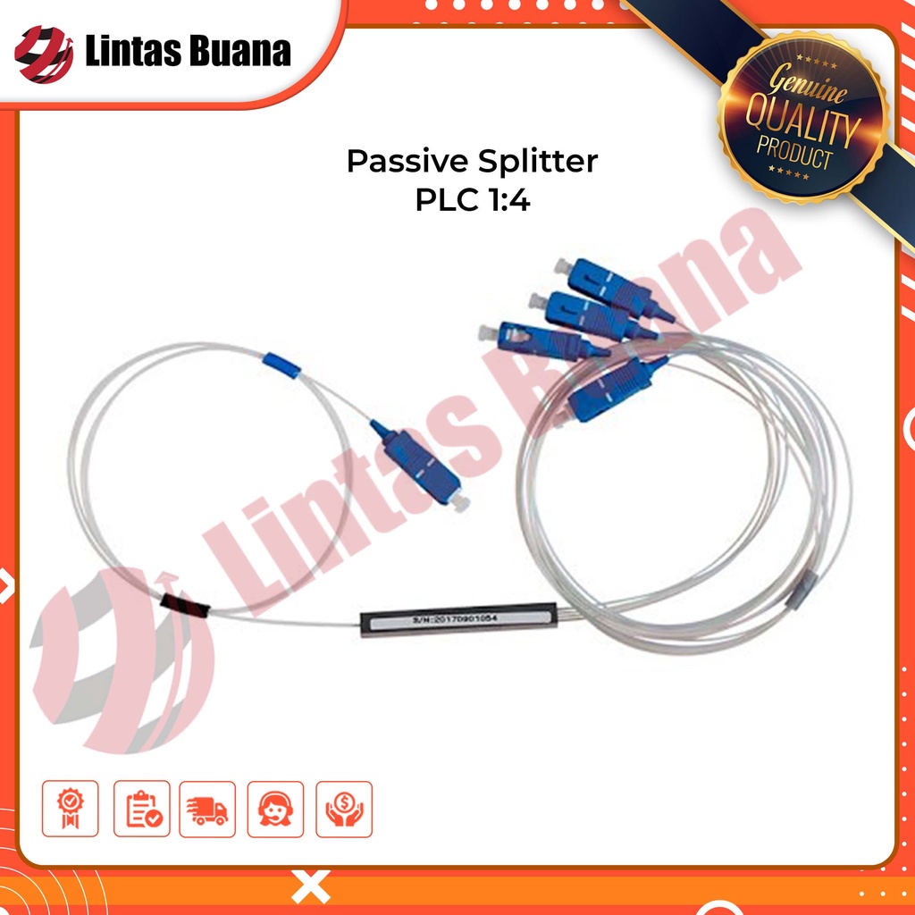 Passive Splitter PLC 1-4 SC UPC Fiber Optik / PLC Splitter 1:4 SC UPC