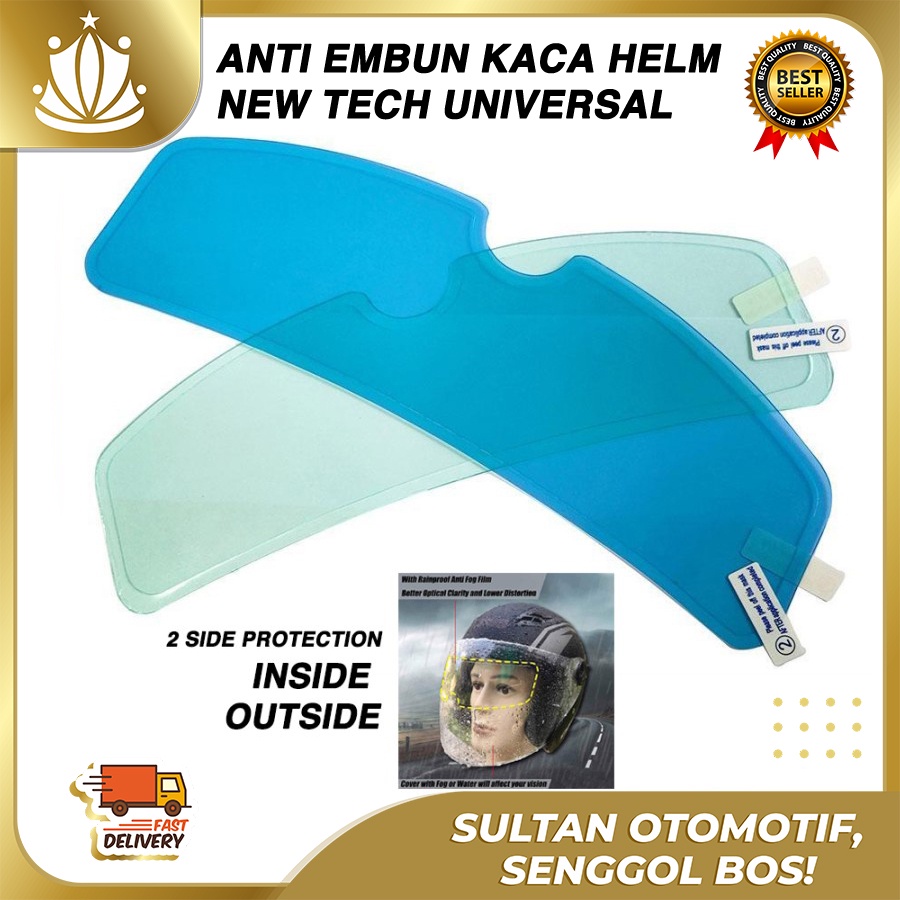 Helm Coating Kaca Film Anti Embun