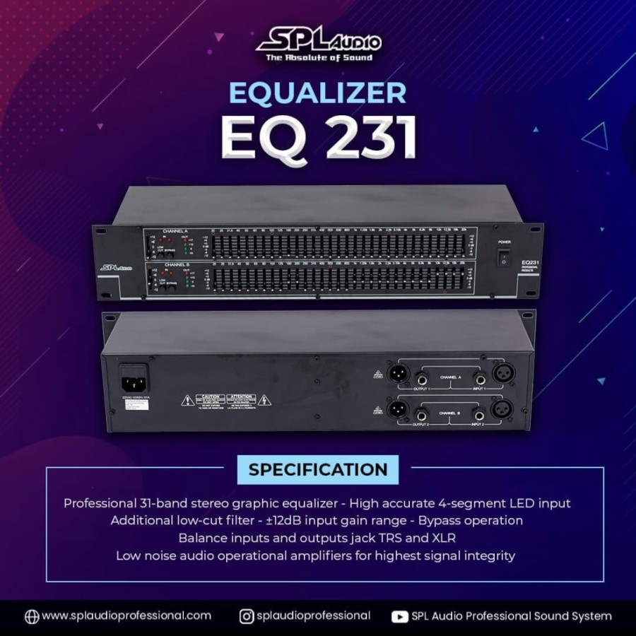 EQUALIZER SPL AUDIO EQ-231 EQ 231