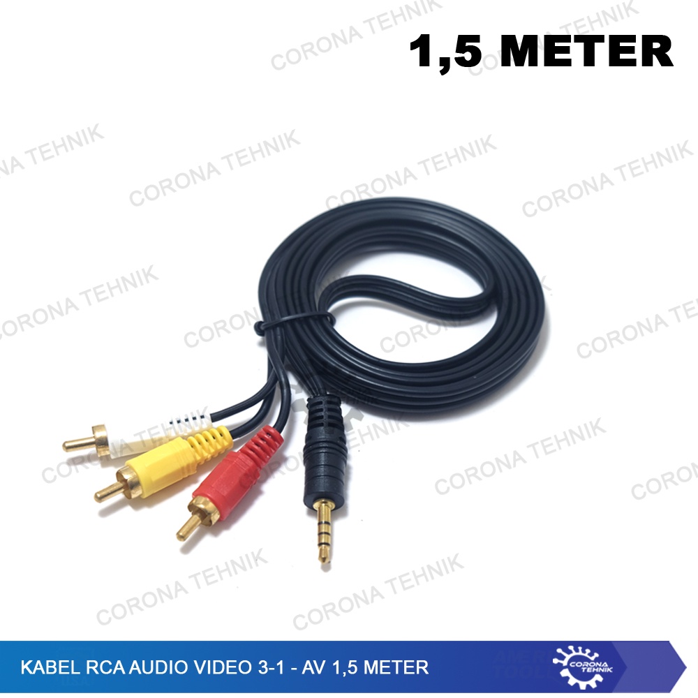 Audio Video 3-1 - AV 1,5 Meter Kabel RCA