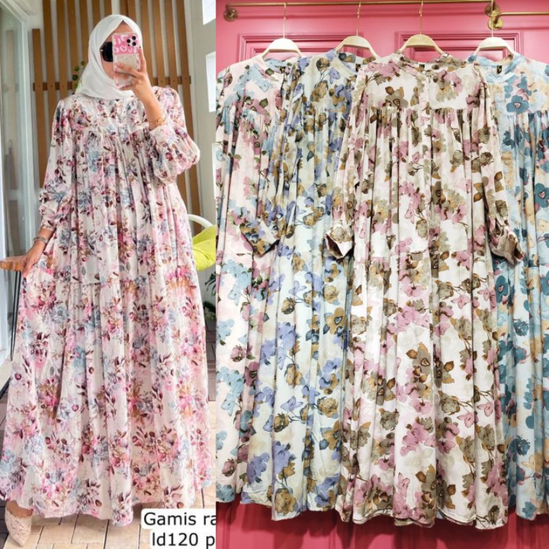 Gamis Rayon Terbaru / Gamis Rubiah Terbaru / Gamis Crinkle Terbaru / Gamis Jumbo Terbaru / Midi Dres