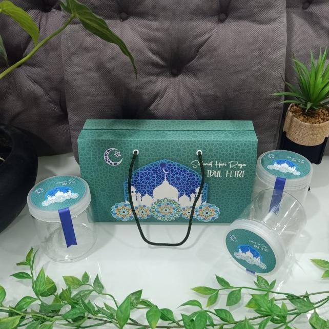 

Gable Box Lebaran / Kotak Hampers Idul Fitri / Hijau (28X10X11 Cm) 095