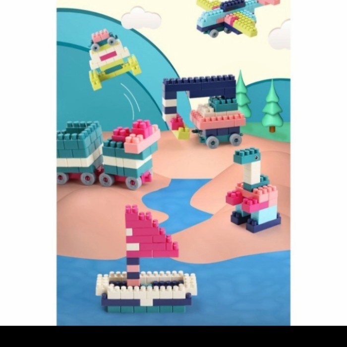 interesting building block ,DIY small square grain