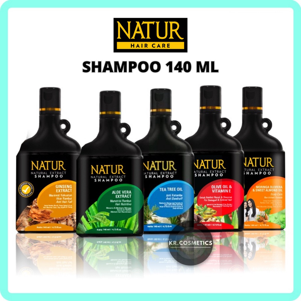 NATUR HAIR CARE Natur Shampoo Ginseng Aloevera Moringa Anti Dandruff 140 ML