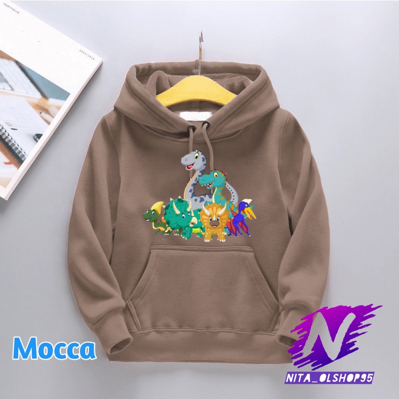 sweater hoodie anak dinosaurus hoodie dino