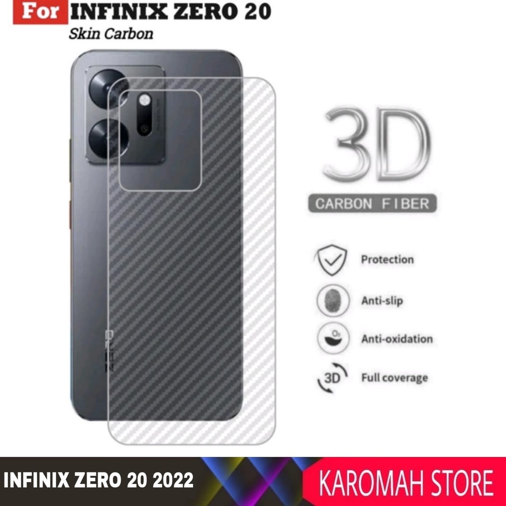 Garskin Carbon INFINIX ZERO 20 Screen Sticker Skin Guard - INFINIX ZERO 20