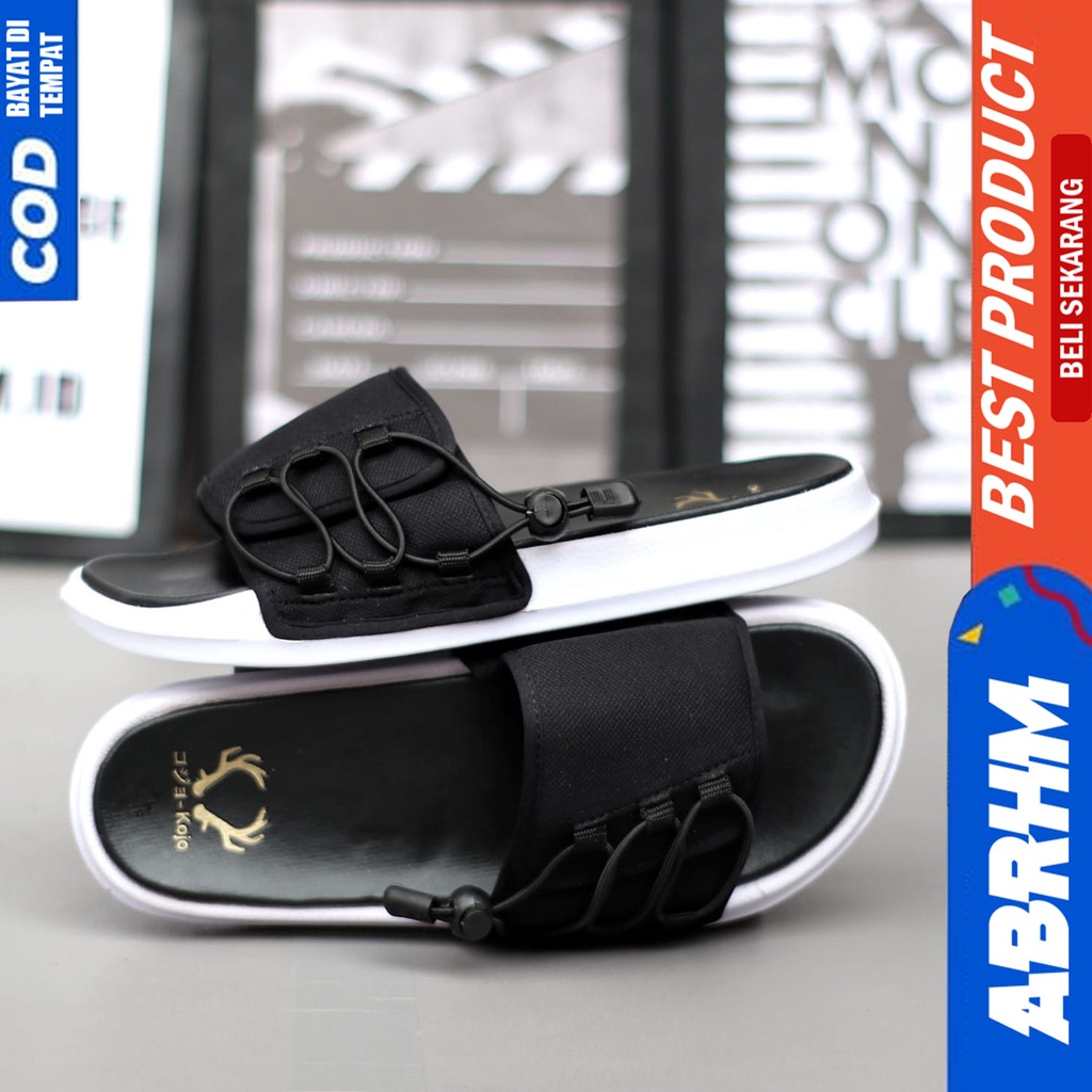 ABRHM BWO Sandal Pria Slop Distro Kekinian Terbaru