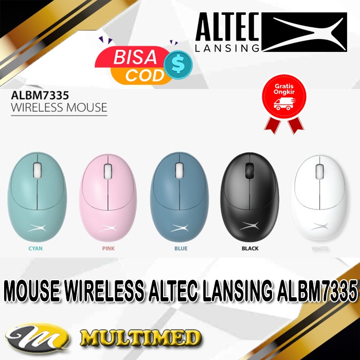 Mouse Altec Lansing ALBM7335 - Dual Mode 2.4Ghz Wireless &amp; Bluetooth