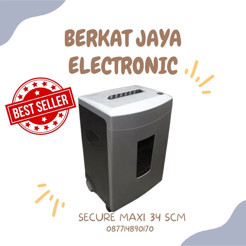 Secure Maxi 34SCM Mesin Penghancur Kertas