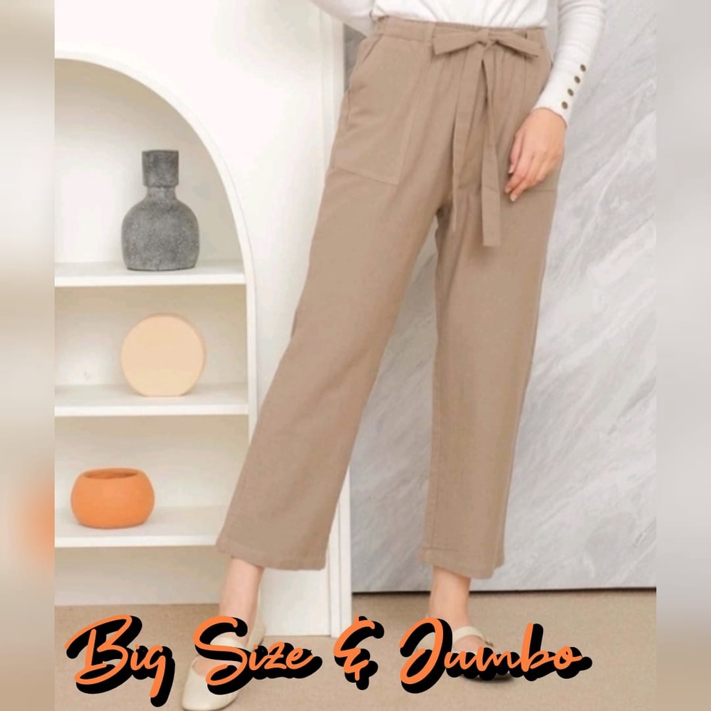 PROMO JUMBO Pants!! CELANA WANITA VIONA Linen Pants - CELANA KEKINIAN - BAGGY PANTS - CELANA JUMBO TERLARIS