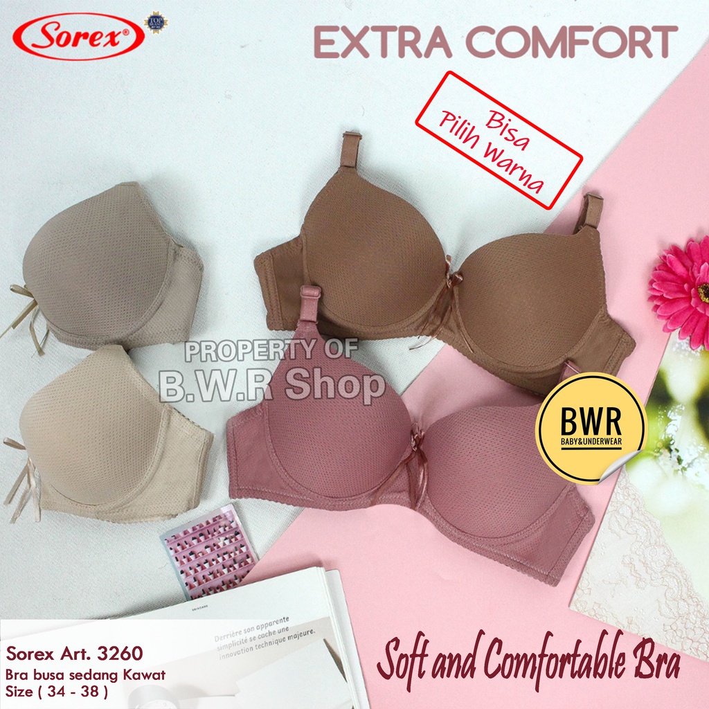 Bra Sorex 3260 | Bh Busa [ VII A6 ] Kawat Kancing 2 Extra Comfort