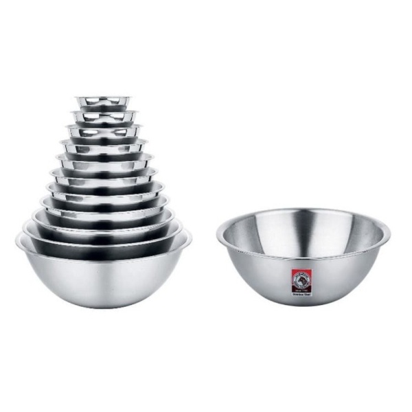 

Jual Mangkok Stainless Steel Serbaguna Mixing Bowl Stainless ZEBRA - 15CM Diskon