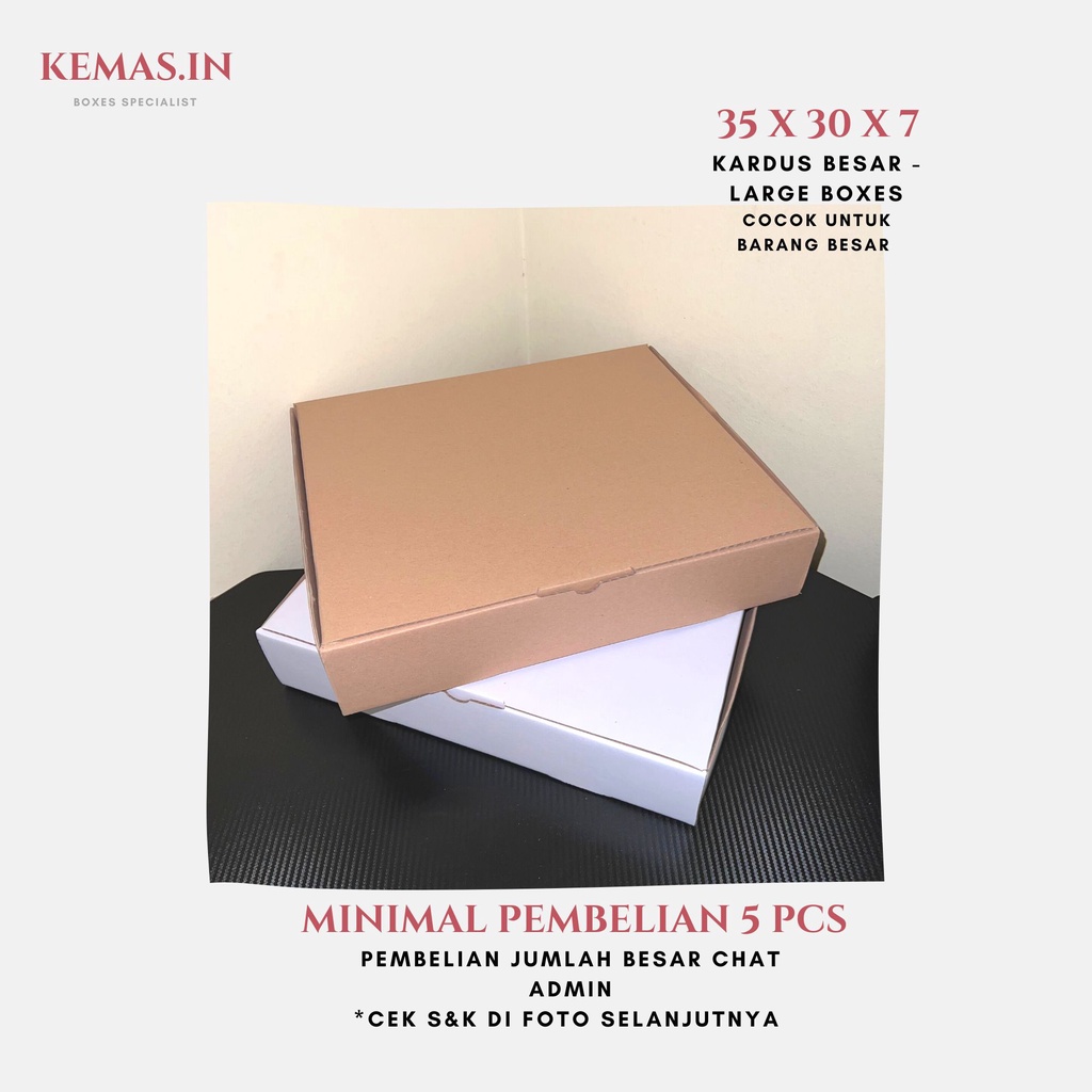 

Kardus 35x30x7 cm | Box Die Cut dan Easy Usage | Box Pizza | Box Kue