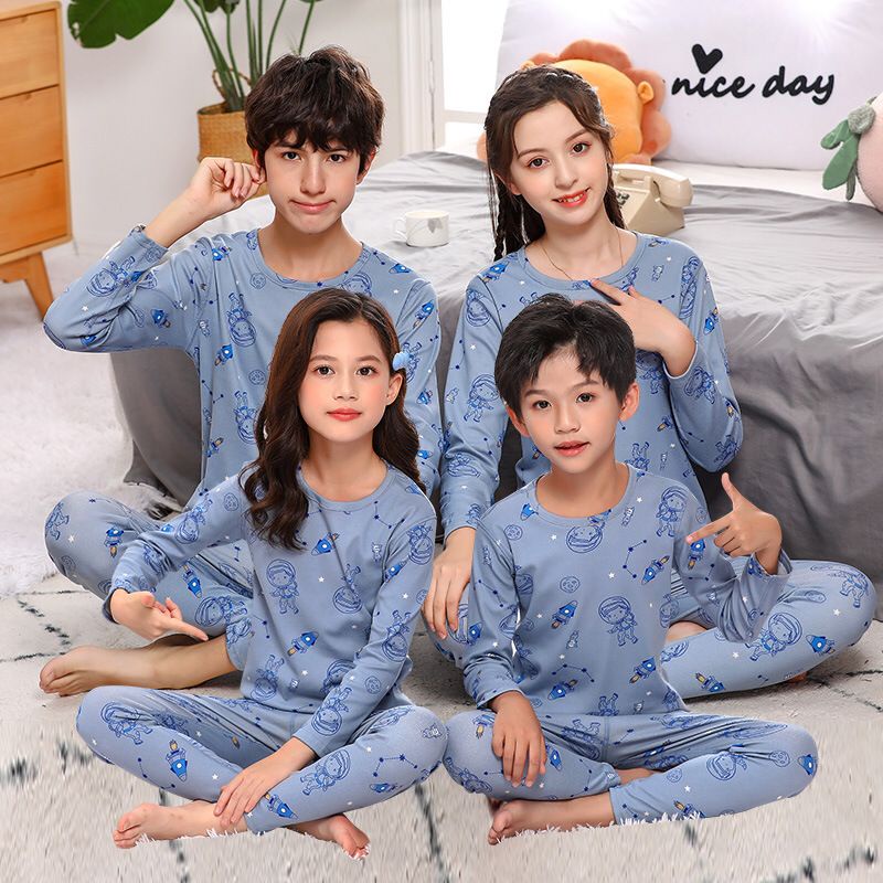 (LOLI-JKT) PIYAMA COUPLE SET PAKAIAN TIDUR ANAK-ANAK  TANGGUNG SIZE 100-180