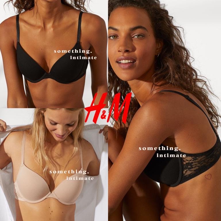 SALE TERBATAS H&M MEL Lightly Padded Underwired Microfiber Organic Tshirt Bra / BH Katun Daily Wired