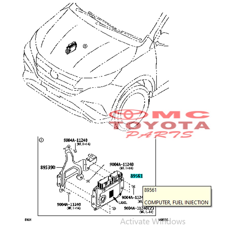 ECU Computer Komputer Fuel Injection Rush Terios All New 89560-BXU20