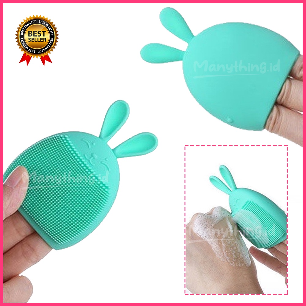 SPON SIKAT WAJAH / SPONS PEMBERSIH WAJAH SILICONE RABBIT / SPONS SILICONE RABBIT MURAH