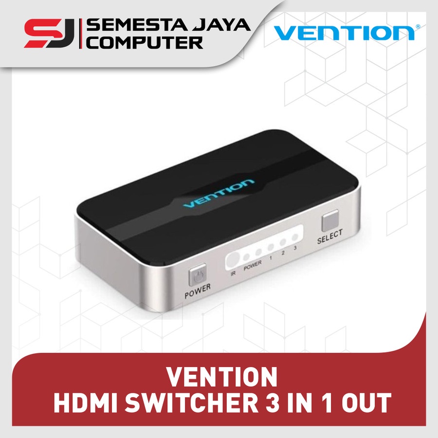 VENTION  HDMI SWITCHER 3 IN 1 OUT HDMI Switch  3 Ports - AFFH0