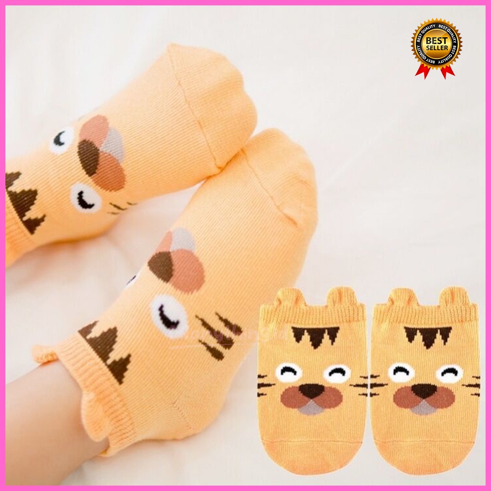 Kaos kaki bayi / kaos kaki anak / kaos kaki anti slip CUTE ANIMAL / baby socks / Kaos Kaki Penghangat / Karakter Lucu / Warna Warni / Kaos Kaki Import