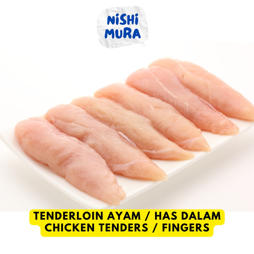 

Filet Ayam Dada Strips Daging Has Dalam - Tenderloin Chicken Breast Fillet- Strip Fresh Frozen Ciken Nishimura Nishimurashop