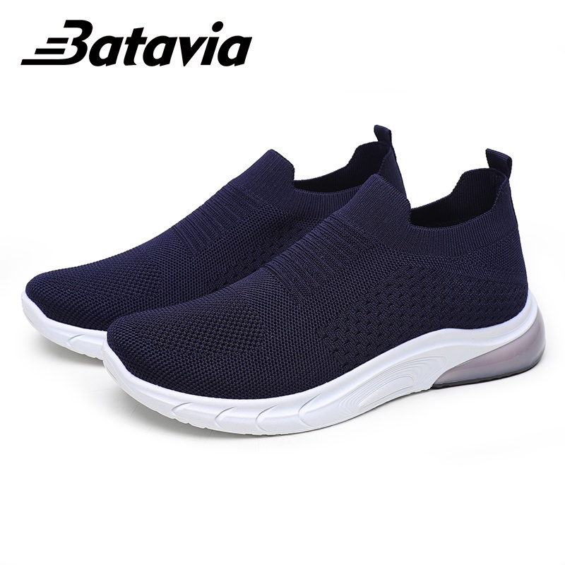 Batavia Poliuretan sepatu Pria  rajut sepatu olahraga pria  sepatu  hitam  Sepatu Pria Sport men Sneakers  kanvas FASHION   Lebih nyaman, lebih ringan, lebih tahan lama B09