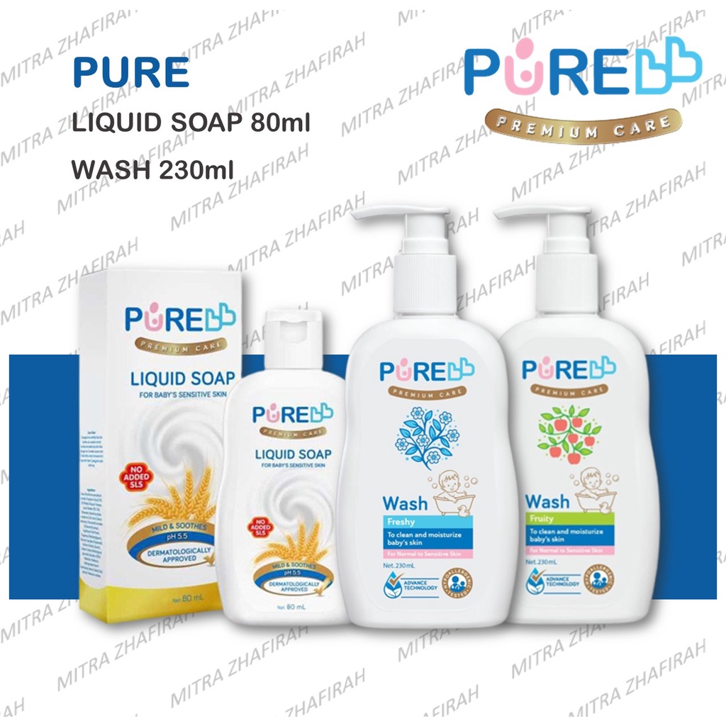 ✅MZ✅ PURE Baby Liquid Soap | Sabun Cair PURE Baby Untuk Kulit Gatal dan Iritasi | Sabun Mandi PURE untuk kulit Gatal dan Alergi