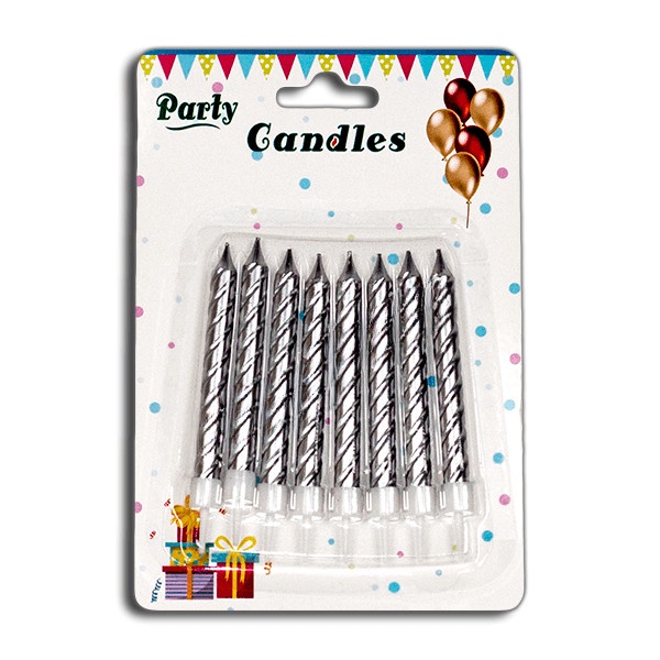 Lilin Ulang Tahun / Lilin Polos Metalik / Lilin Polos Glitter / Lilin Batangan Mas / Lilin Batangan Perak / Candle Polos