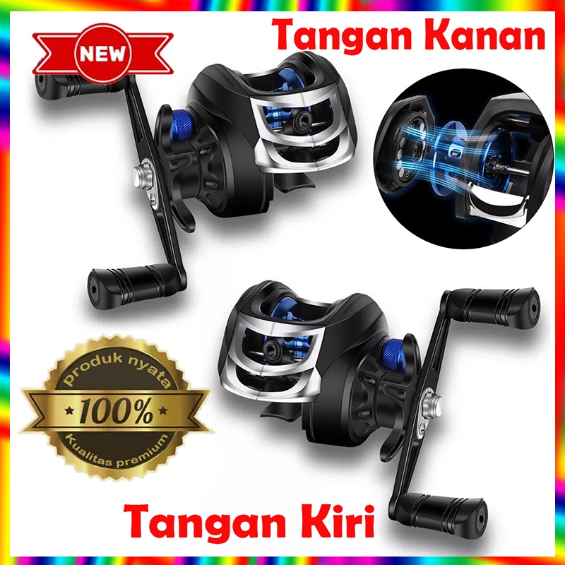 Baitcasting Reel BC reel pancing Murah 10kg Max Drag 7.2: 1 CNC wire cup stainless steel bantalan tunggal