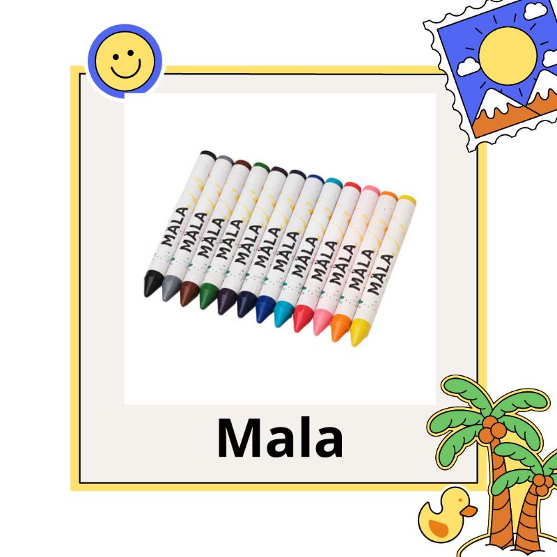 

MALA Crayon lilin, warna campuran