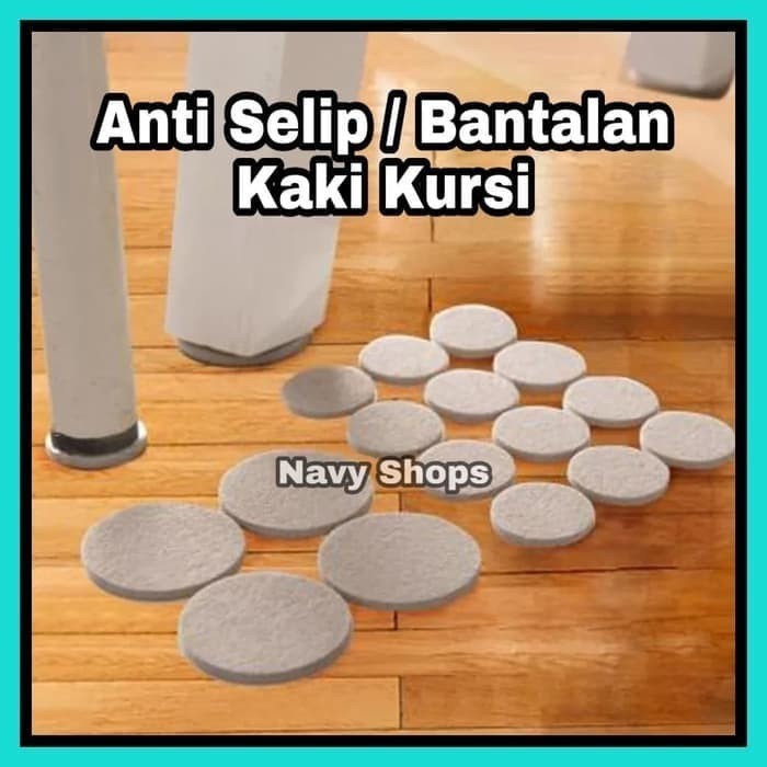 Anti Selip alas Kursi - Bantalan Kaki Kursi isi 20pcs