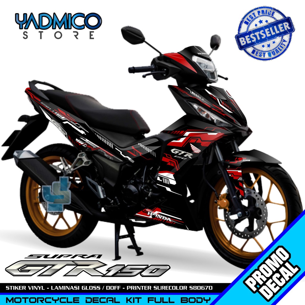 Decal Supra GTR 150 Full Body - Stiker Supra GTR Full Body - Decal Hologram Supra GTR 150 Variasi - 