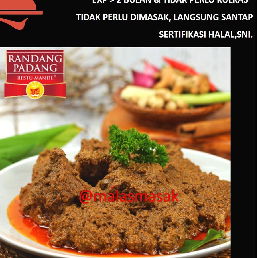 

♨ Rendang Basah Padang Restu Mande Ori 300 Gram ♂