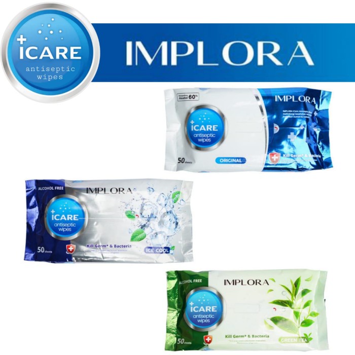 ✨LACIKOSME✨IMPLORA TISSUE BASAH / IMPLORA ANTISEPTIC WIPES /IMPLORA ANTISEPTIK