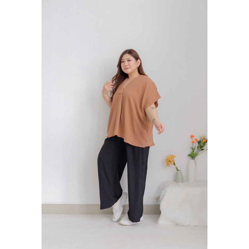 BIGWELL MILEA BLOUSE - ATASAN WANITA BIGSIZE - BLOUSE JUMBO WANITA