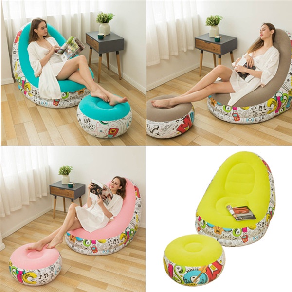 AIJIA Sofa | Sofa Tiup | Sofa Tunggal | Tempat Tidur Sofa