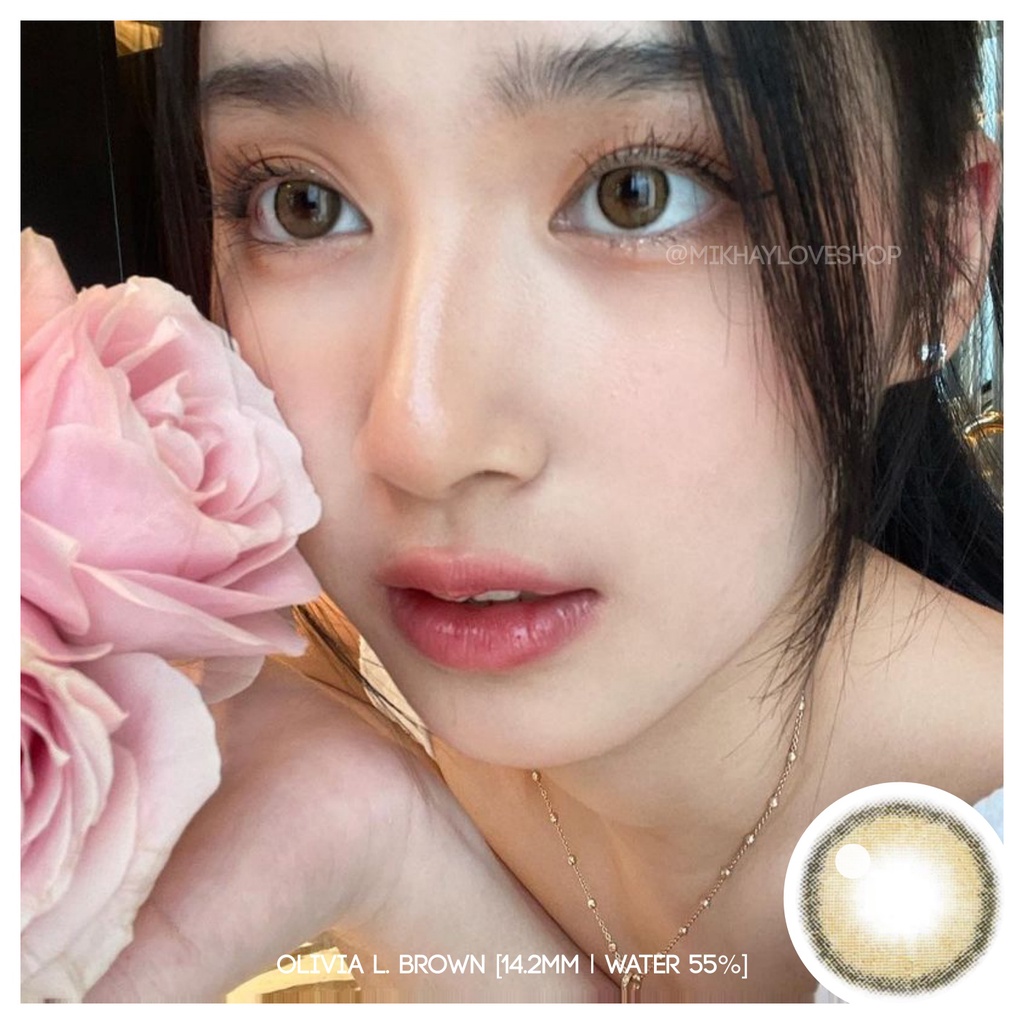 MIKHAYLOVESHOP Softlens Olivia Light Brown | Kittykawaii