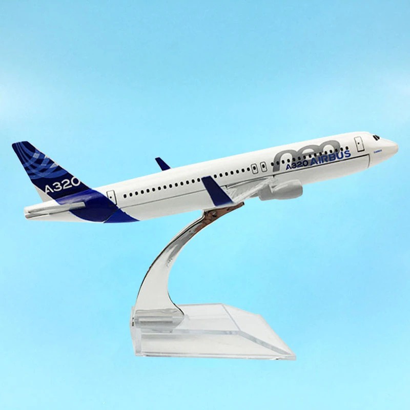 Pajangan Miniatur Diecast Pesawat AIRBUS A320