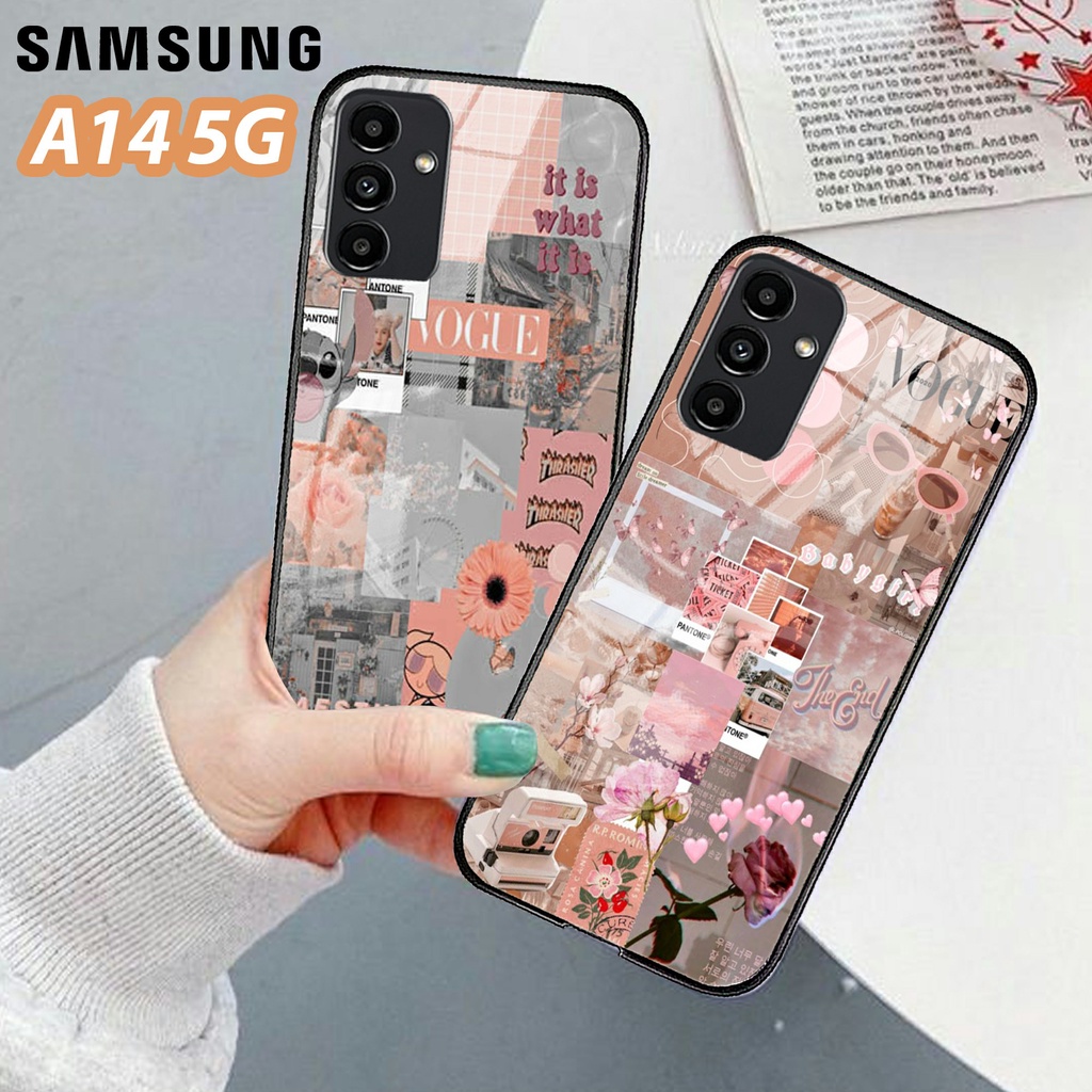 Softcase SAMSUNG A14 5G - Softcase Kaca Samsung A14 [194H] - Samsung A14 5G Case - casing samsung a1