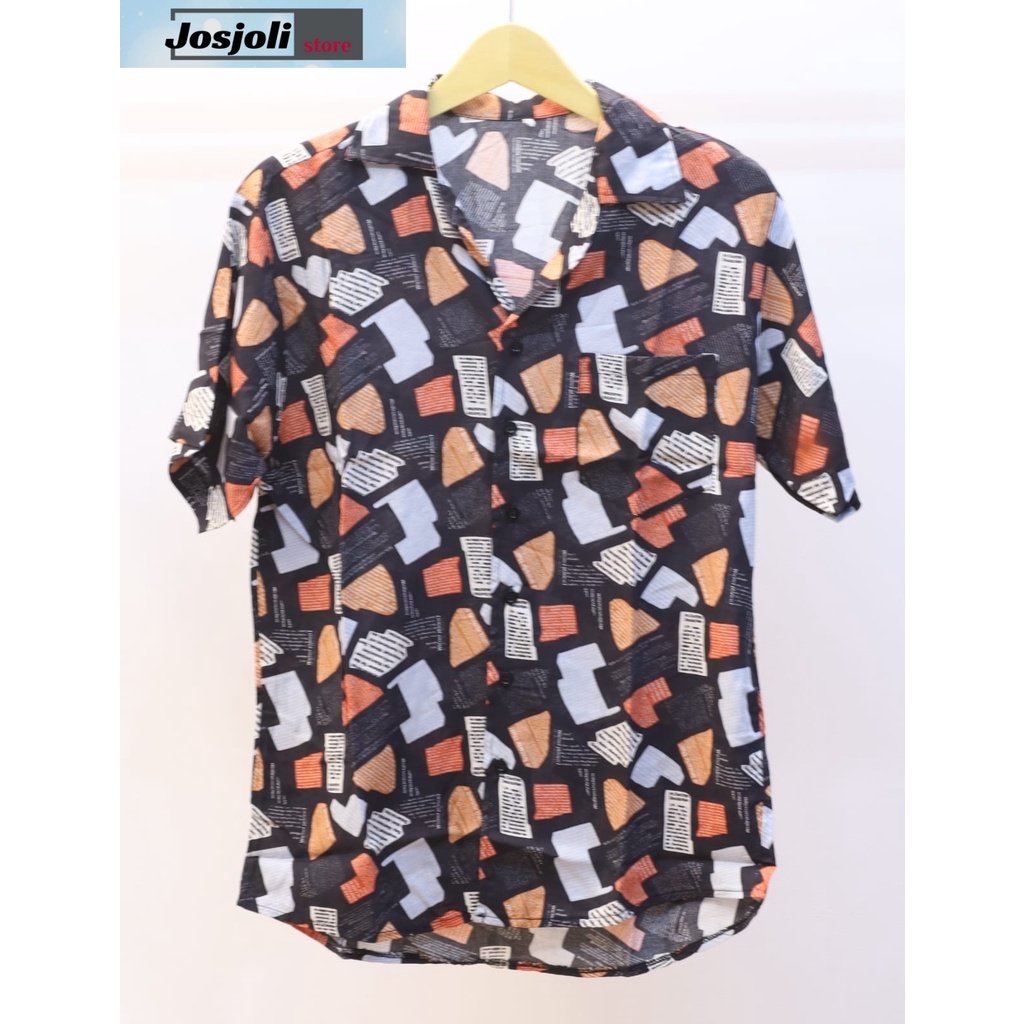 JOSJOLI_STORE/Kemeja Amaralio Batik dan Amaralio Koran/Atasan Pria Dewasa/L XL