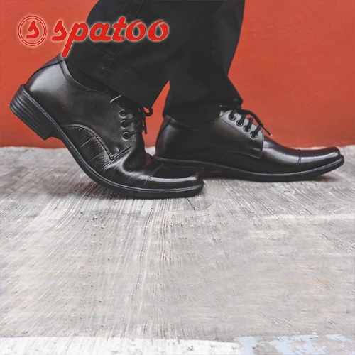 Sepatu Pantofel Pria SPATOO 190 Talian Bahan Kulit Asli Sepatu Kerja / Sepatu Formal / Sepatu Dinas