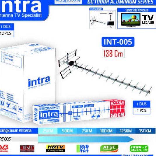 Termurah ANTENA TV OUTDOOR ANALOG &amp; DIGITAL INTRA INT-005